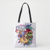 Graffiti-Abbildung mit Graffiti-Buchstaben Tasche (Vorderseite)