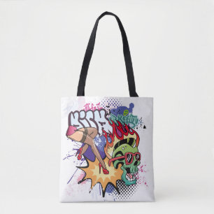 Graffiti-Abbildung mit Graffiti-Buchstaben Tasche