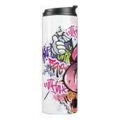 Graffiti-Abbildung mit Graffiti-Buchstaben Thermosbecher (Nach links gedreht)