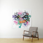 Graffiti-Abbildung mit Graffiti-Buchstaben Wandteppich (Beispiel)