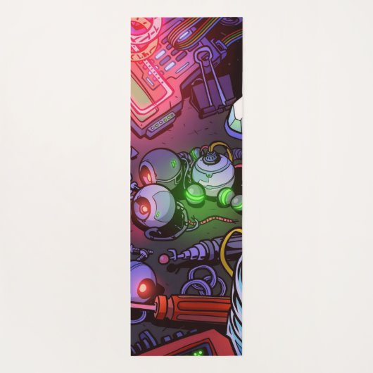 Graffiti-Abbildung Yogamatte (Rückseite)