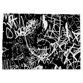 Graffiti Abstrakt Collage Print Patches Große Geschenktüte (Rückseite)