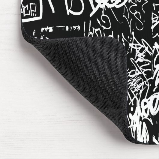 Graffiti Abstrakt Collage Print Patches Mousepad (Ecke)