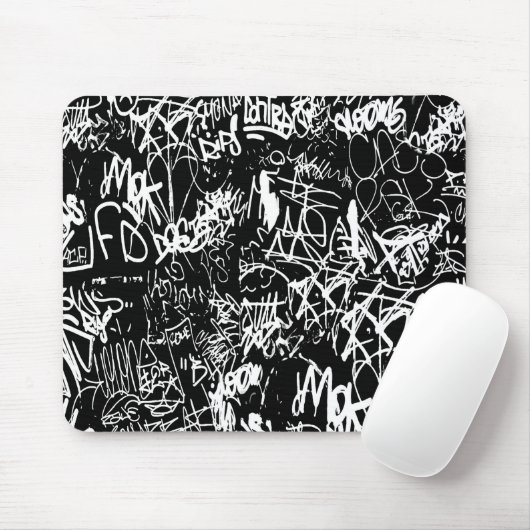 Graffiti Abstrakt Collage Print Patches Mousepad (Mit Mouse)