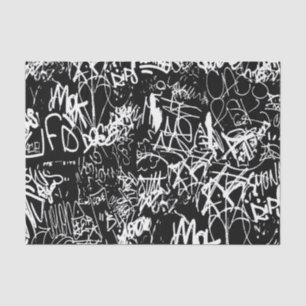 Graffiti Abstrakt Collage Print Patches Seidenpapier