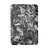 Graffiti Abstrakt Collage Print Pattern Badematte (Vorderseite Vertikal)