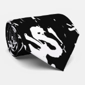 Graffiti Abstrakt Collage Print Pattern Krawatte (Gerollt)