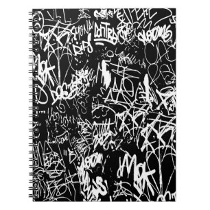 Graffiti Abstrakt Collage Print Pattern Notizblock