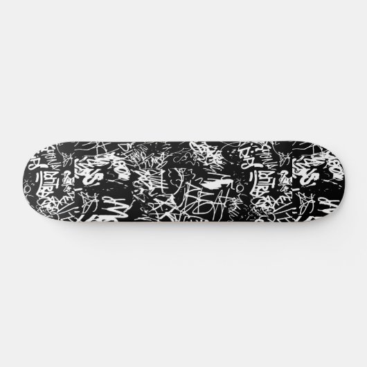 Graffiti Abstrakt Collage Print Pattern Skateboard (Horizontal)