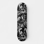Graffiti Abstrakt Collage Print Pattern Skateboard (Vorne)