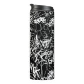 Graffiti Abstrakt Collage Print Pattern Thermosbecher (Nach rechts gedreht)