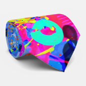 Graffiti-Abstrakt Krawatte (Gerollt)