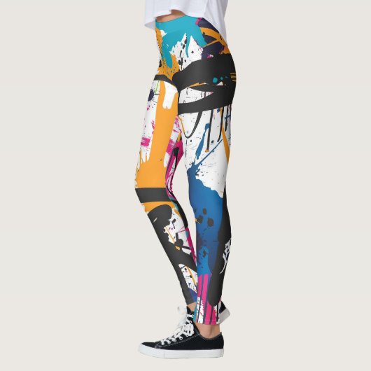 Graffiti abstrakt leggings (Links)