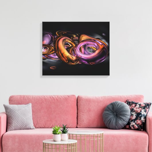 Graffiti Abstrakt Leinwanddruck (Insitu (Wohnzimmer))