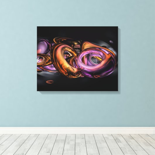 Graffiti Abstrakt Leinwanddruck (Insitu (Holzboden))