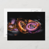 Graffiti Abstrakt Postkarte (Vorne/Hinten)