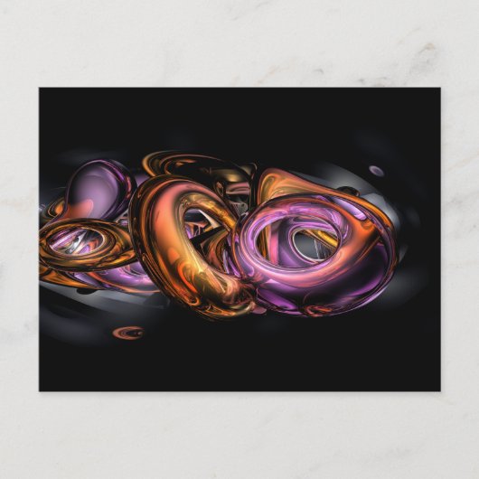 Graffiti Abstrakt Postkarte (Vorderseite)