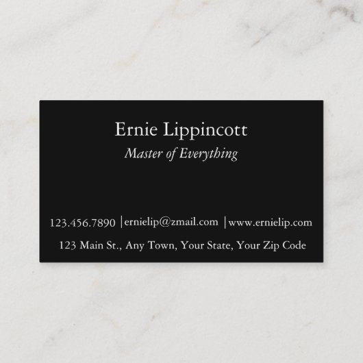 Graffiti-Abstrakt Visitenkarte (Rückseite)