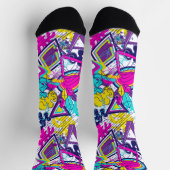 Graffiti abstrakte Farbmuster | Aktiver Sport Socken (Oben)