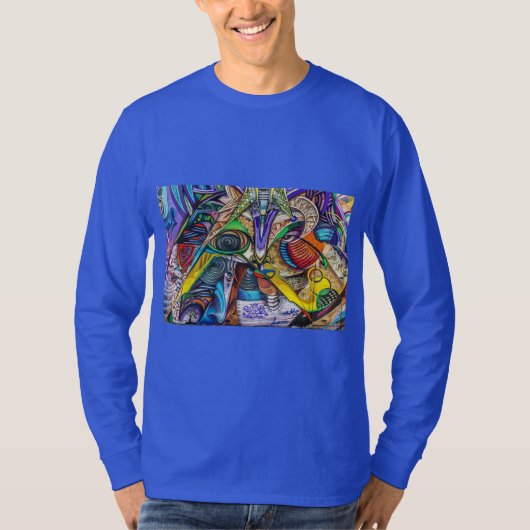 Graffiti-abstrakte Kunst T-Shirt (Vorderseite)