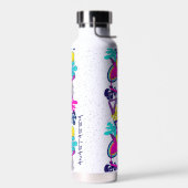 Graffiti abstraktes Farbmuster mit Ihrem Namen Trinkflasche (Links)