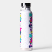 Graffiti abstraktes Farbmuster mit Ihrem Namen Trinkflasche (Rechts)