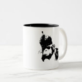 Graffiti-Affe-König Zweifarbige Tasse (VorderseiteRechts)