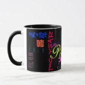 Graffiti-ähnliche Combo-Tasse für das Jahr 2019 Tasse (Links)