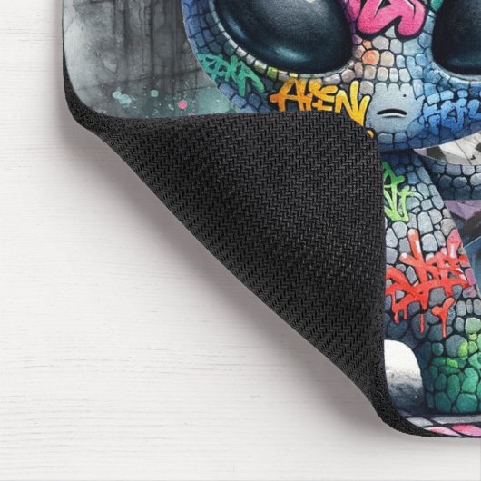 Graffiti Alien Mousepad (Ecke)