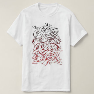 Graffiti-Alphabet-angesagtes HopfenT-Shirt T-Shirt