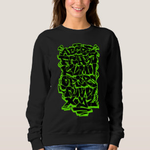 Graffiti Alphabet Wildstyle Hip-Hop Straße Urban Sweatshirt