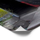 Graffiti am Stadtbahnbogen, Wien Österreich Poster (Ecke)