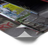 Graffiti am Stadtbahnbogen, Wien Österreich Poster (Ecke)
