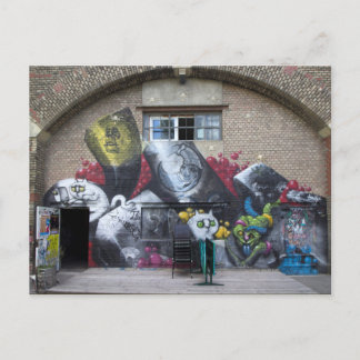 Graffiti am Stadtbahnbogen, Wien Österreich Postkarte