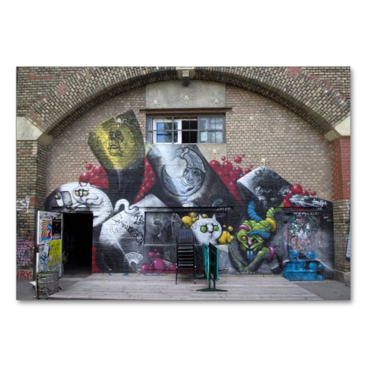 Graffiti am Stadtbahnbogen, Wien Österreich Tischnummer (Vorderseite)