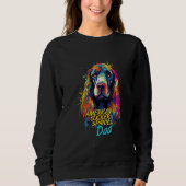 Graffiti American Cocker Spaniel Dad Mural Street  Sweatshirt (Vorderseite)