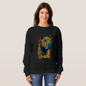 Graffiti American Pit Bull Terrier Mural Street Do Sweatshirt (Vorne ganz)