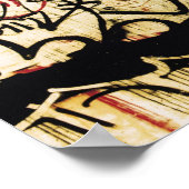Graffiti an einer Wand Poster (Ecke)