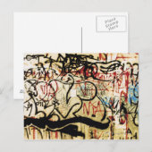 Graffiti an einer Wand Postkarte (Vorne/Hinten)
