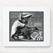 Graffiti-angesagte HopfenTurntable Mousepad (Vorne)