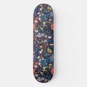 Graffiti Anime Cooles Design Skateboard