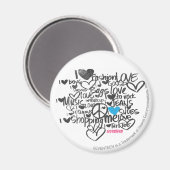 Graffiti Aqua Magnet (Vorderseite/Rückseite)