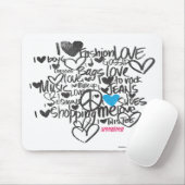 Graffiti-Aqua Mousepad (Mit Mouse)
