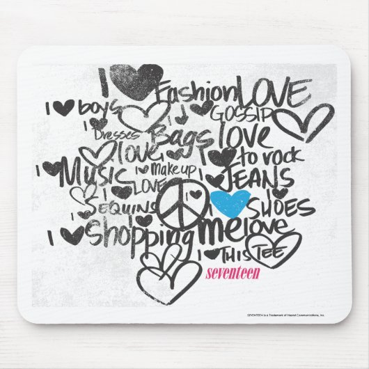 Graffiti-Aqua Mousepad (Vorne)