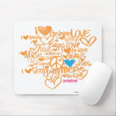 Graffiti-Aqua/Orange Mousepad (Mit Mouse)