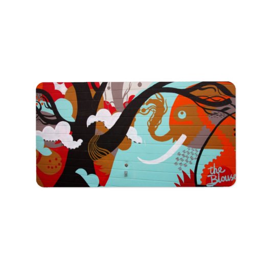 Graffiti Art Address Label Adressaufkleber (Vorne)