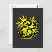 Graffiti Art Ampersand Postkarte (Vorne/Hinten)