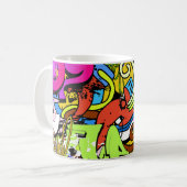 Graffiti Art: Angesagt-Hop-Stil Kaffeetasse (Vorderseite Links)