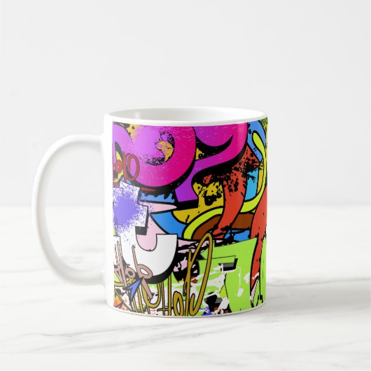 Graffiti Art: Angesagt-Hop-Stil Kaffeetasse (Links)