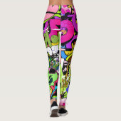 Graffiti Art: Angesagt-Hop-Stil Leggings (Rückseite)